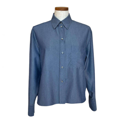 Cropped Blue Shirt AQUALTA