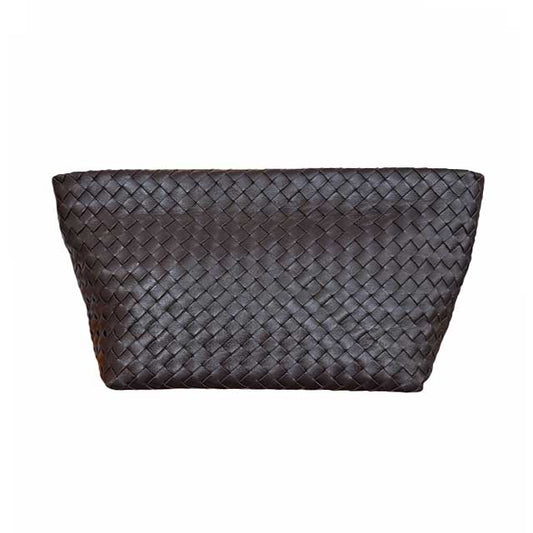Crossbody intrecciato Brown Biagini sold at Aqualta