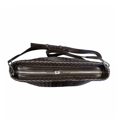Crossbody intrecciato Brown Biagini sold at Aqualta 2