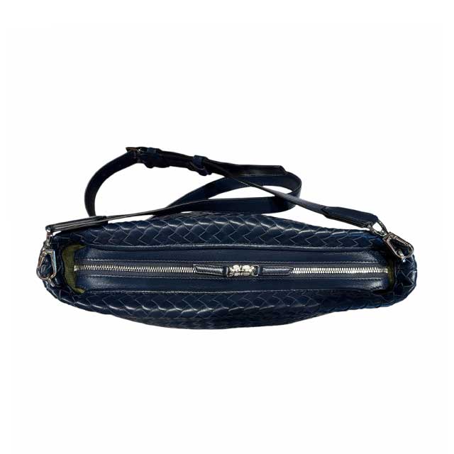Crossbody intrecciato Navy Biagini sold at Aqualta 3
