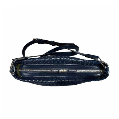 Crossbody intrecciato Navy Biagini sold at Aqualta 3