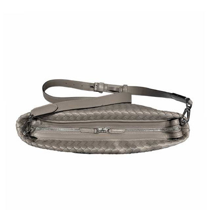 Crossbody intrecciato taupe Biagini sold at Aqualta 3