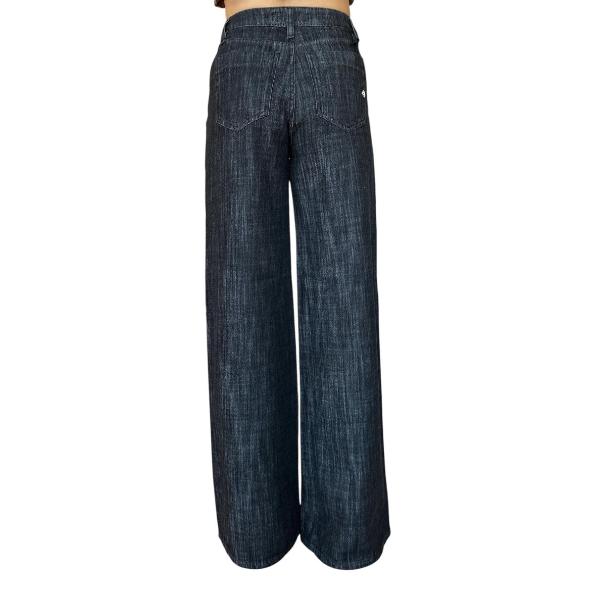 Back Picture of our Denim Classic Mid waist faded Black Japan Shat Sold at Aqualta