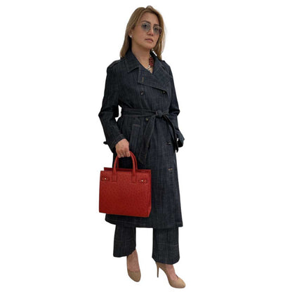 Picture of our Double Breast Denim Trench Goodmatch sold at Aqualta 3