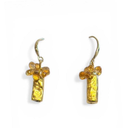 Earrings with Citrines Pars sold at Aqualta