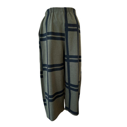 Front picture of our Easy Print Pants Maxi Checks Neirami for women sold at Aqualta