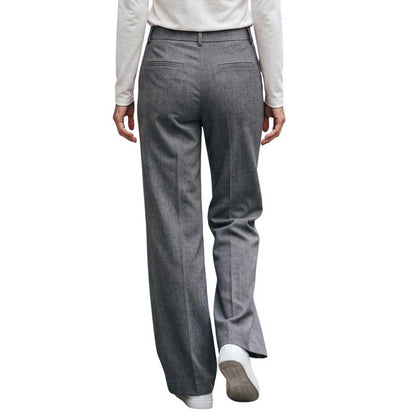 Goodmatch women’s wide leg palazzo pants in gray tweed available at Aqualta