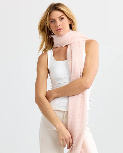 Felted Cashmere Scarf Rose