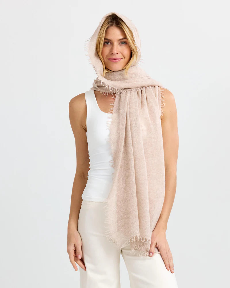Felted Cashmere Scarf Oatmeal