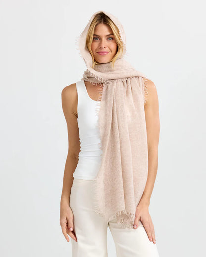 Felted Cashmere Scarf Oatmeal