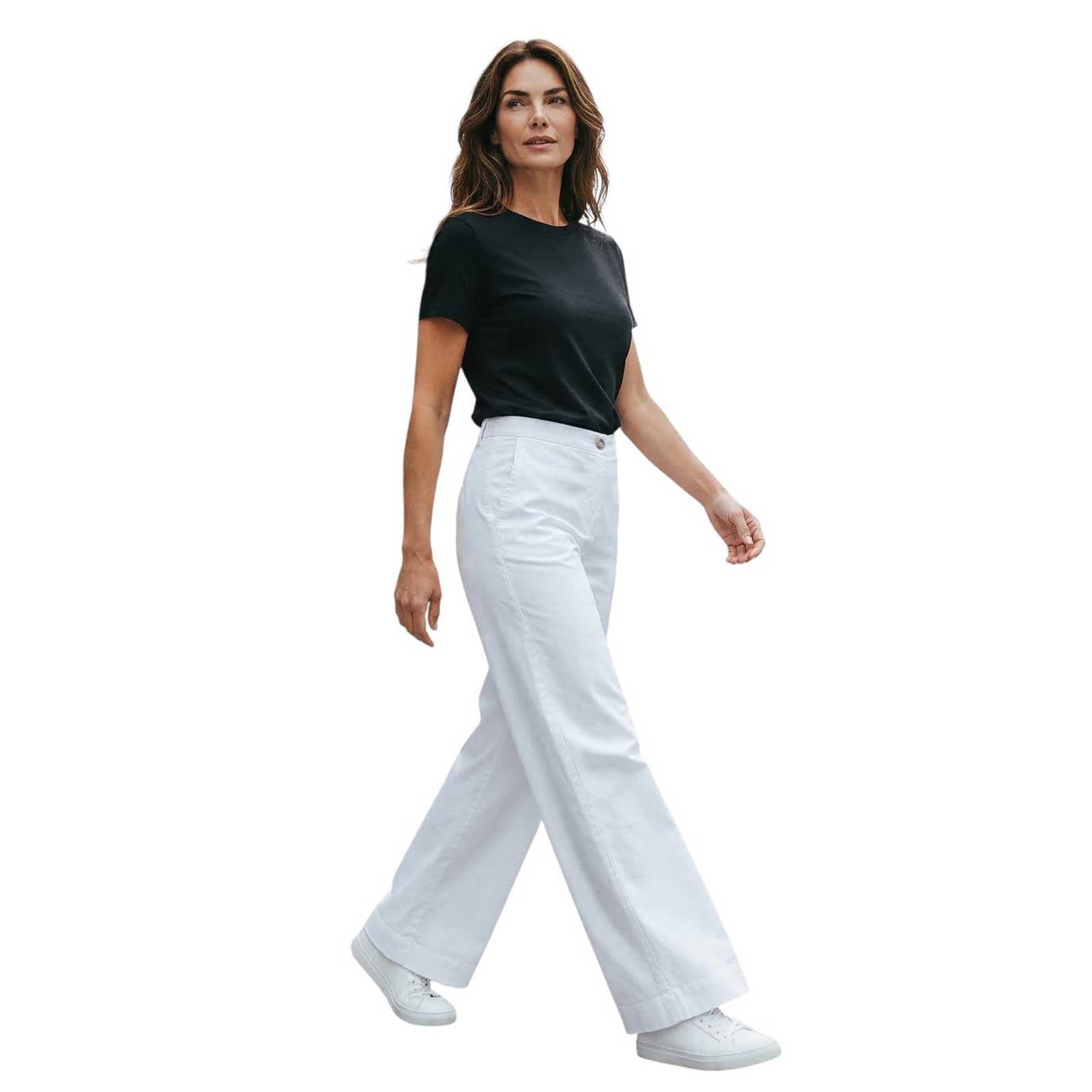 Flare Cotton Pants White Shaft Jean sold at Aqualta 2