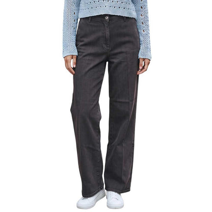 Flare Smoking Japan Denim Black over Brown Shaft Jean sold at Aqualta