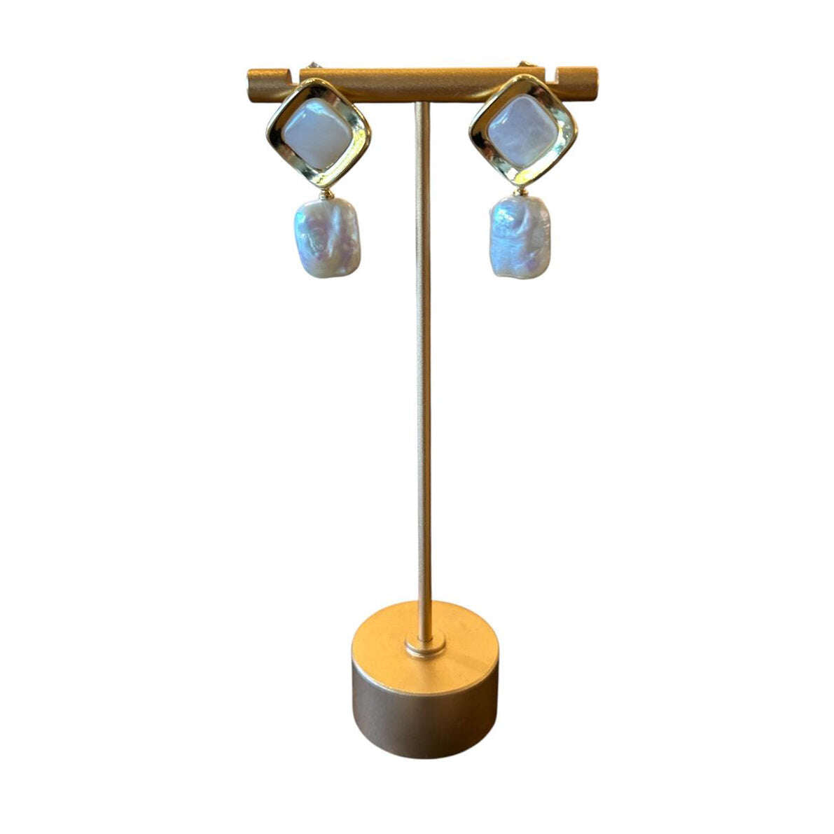 Freshwater Hiraki Pearls Earrings & Gold Vermeil Sold At Aqualta