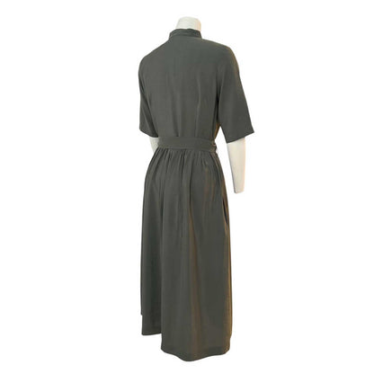Green Dress Mandarin Collar Caliban sold at Aqualta 3