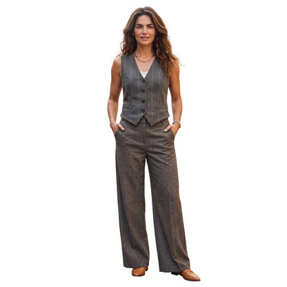 Goodmatch black velvet vest for women, a stylish layering piece available at Aqualta.