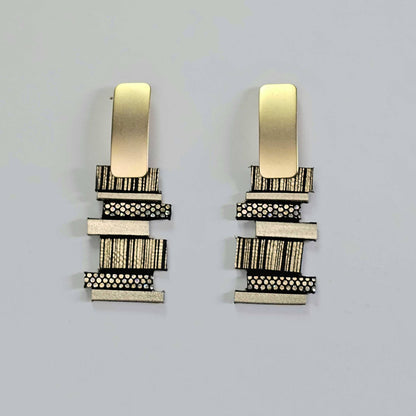 Helena Gold Earrings Shullidesign sold at Aqualta 2