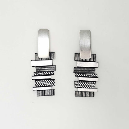 Helena Silver Earrings Shullidesign sold at Aqualta 2