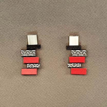 Helena Silver Earrings Shullidesign sold at Aqualta 2