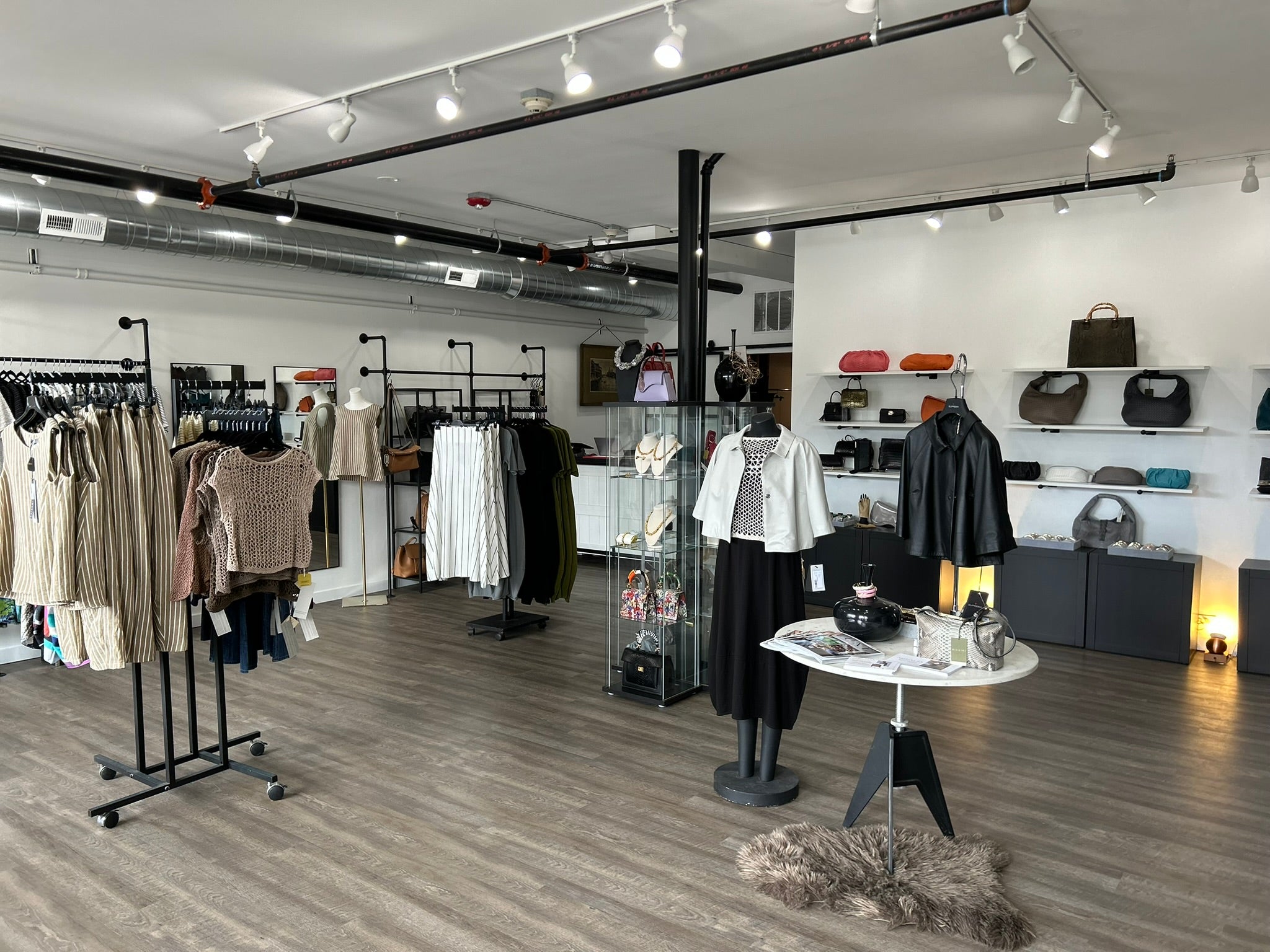 Inside Aqualta store featuring fashion and accessories