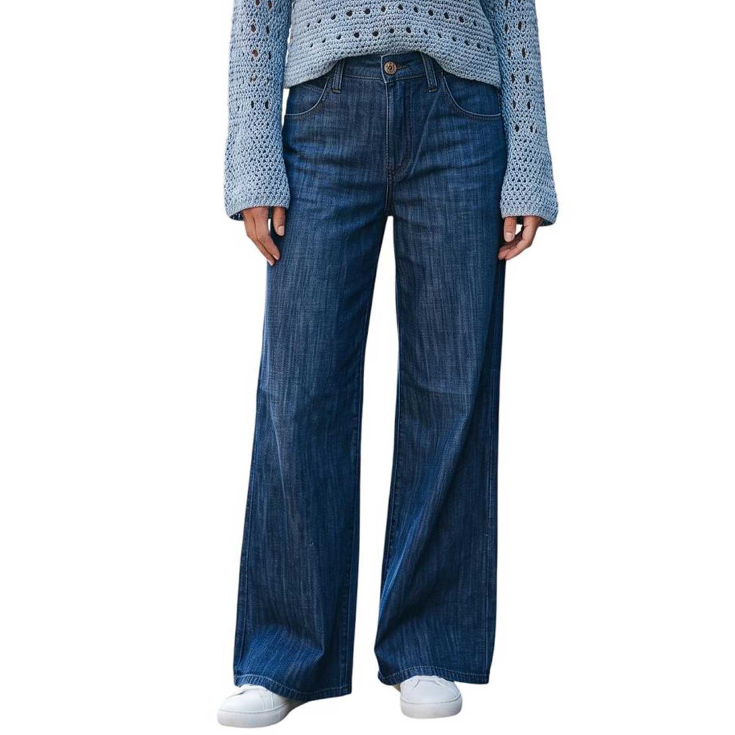 Japan Blue Glitter Shaft Jean sold at Aqualta