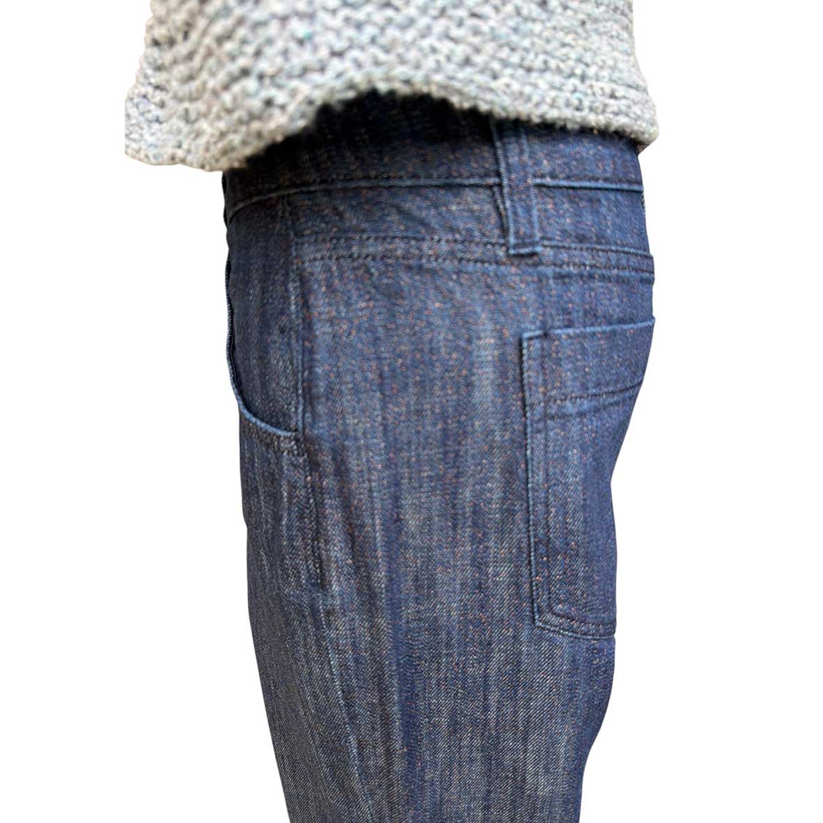 Japan Blue Glitter Shaft Jean sold at Aqualta 4