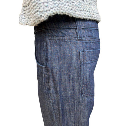 Japan Blue Glitter Shaft Jean sold at Aqualta 4