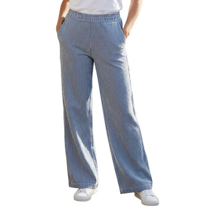 Jersey loose Pants Blue Pinstripe Goodmatch sold at Aqualta 5