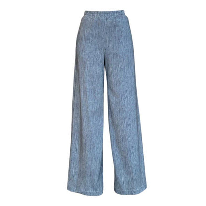 Jersey loose Pants Blue Pinstripe Goodmatch sold at Aqualta 7