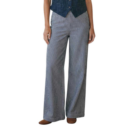Jersey loose Pants Blue Pinstripe Goodmatch sold at Aqualta