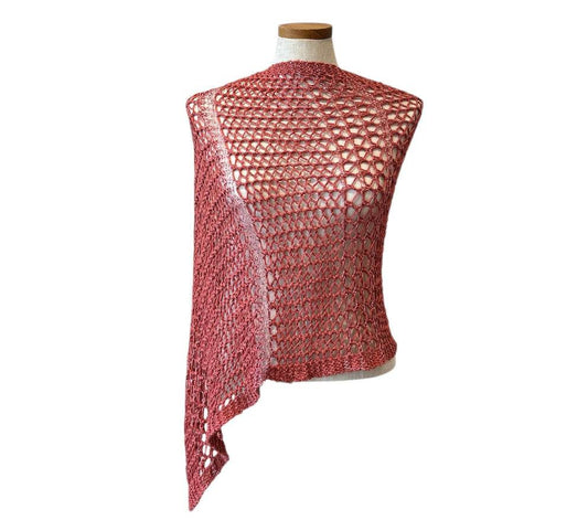Knit Short Cape Blush Chiara Toffanin sold at Aqualta