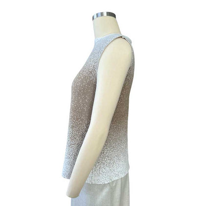 Knitted Sleeveless Sweater White Gold Rocco Ragni sold at Aqualta 2