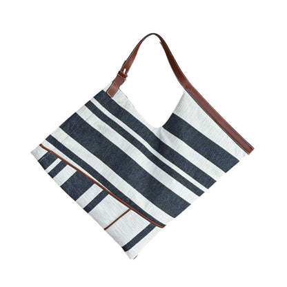 Large Aria Bag wide stripes Biagini sold at Aqualta 3