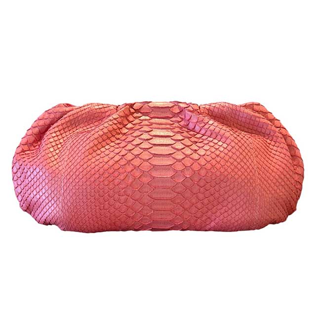 Large Clutch Python Pink Biagini sold at Aqualta