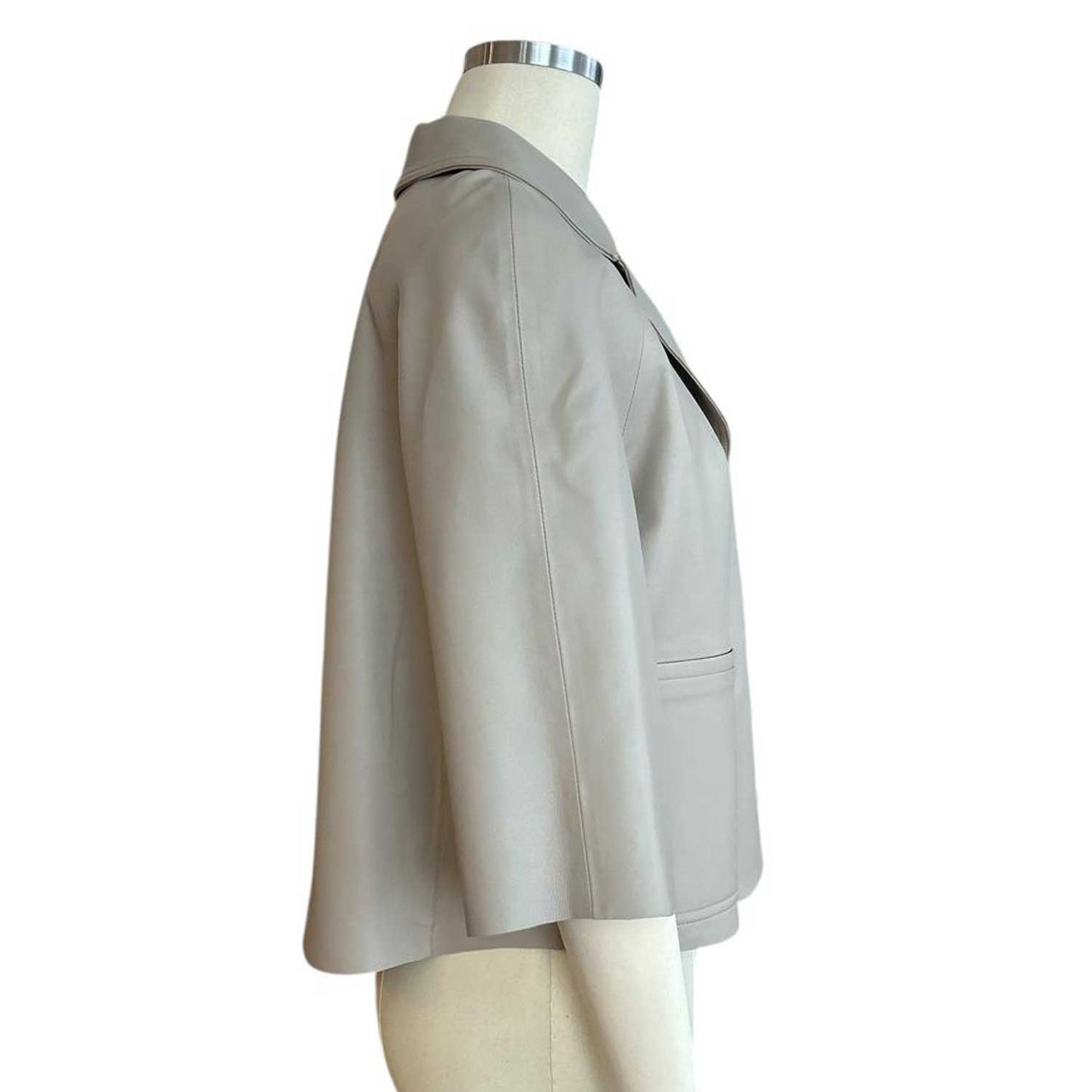 Leather Crop Jacket Natural Suprema sold at Aqualta 2