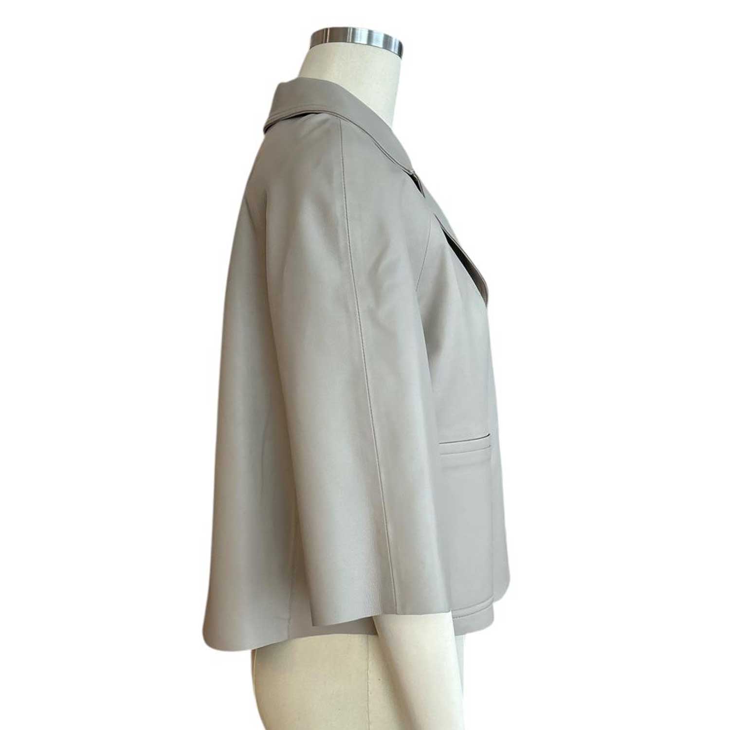 Leather Crop Jacket Natural Suprema sold at Aqualta 2