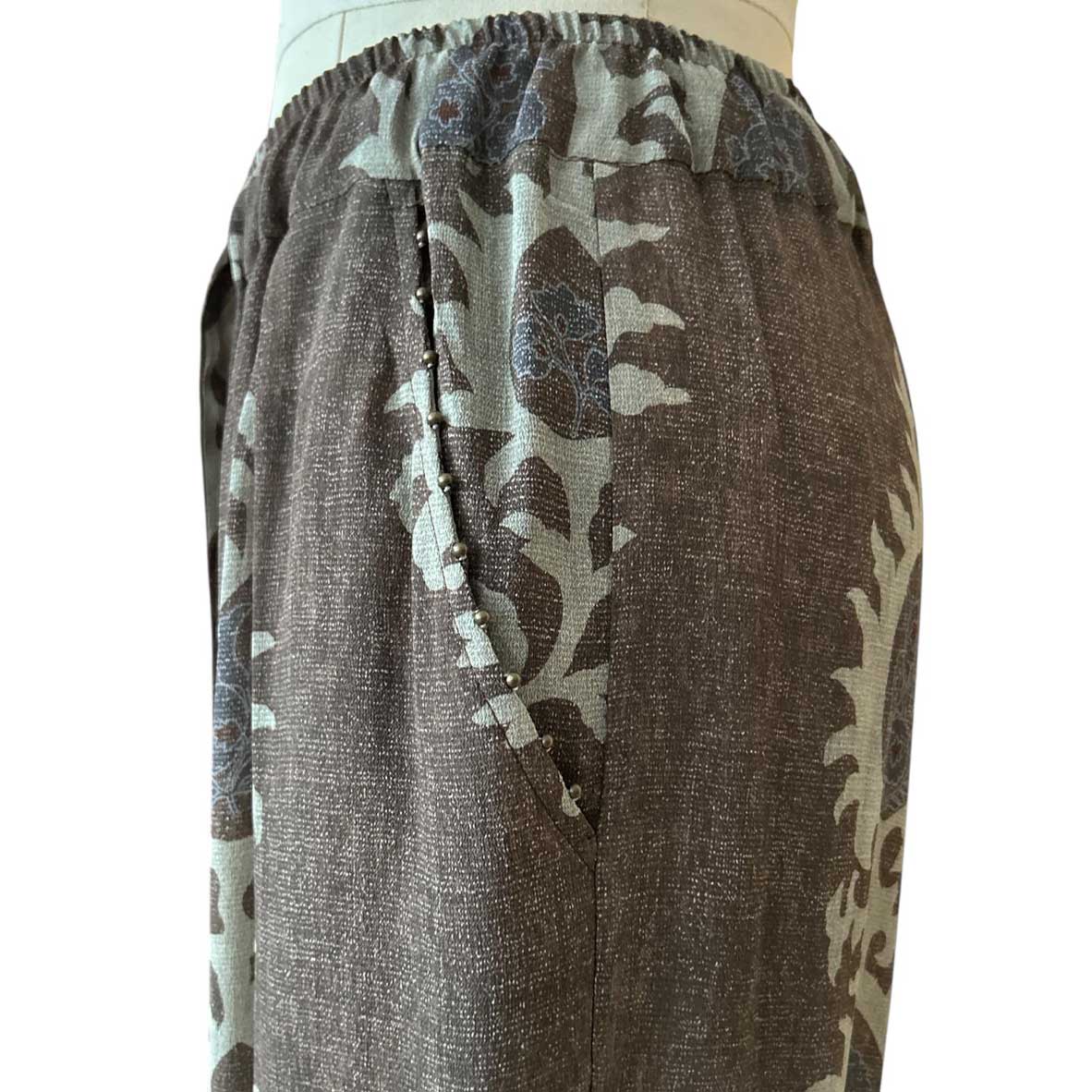 Light Pants Brown pattern Bazar Deluxe sold at Aqualta 4