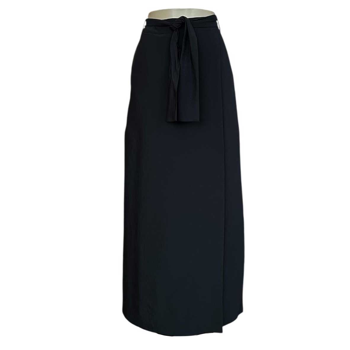 Long Wrap Skirt Black Caliban sold at Aqualta