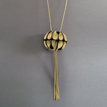 Origami Magic gold Leather Necklace ShulliDesign sold at Aqualta 3