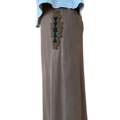 Mermaid Brown Skirt with beaded design Deluxe sold at Aqualta 2