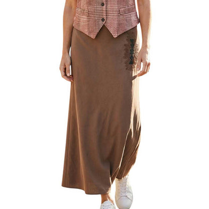 Mermaid Brown Skirt with beaded design Deluxe sold at Aqualta 6