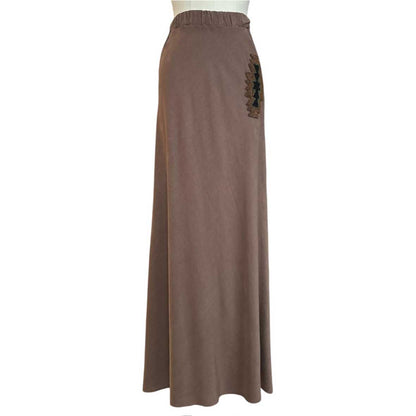 Mermaid Brown Skirt with beaded design Deluxe sold at Aqualta