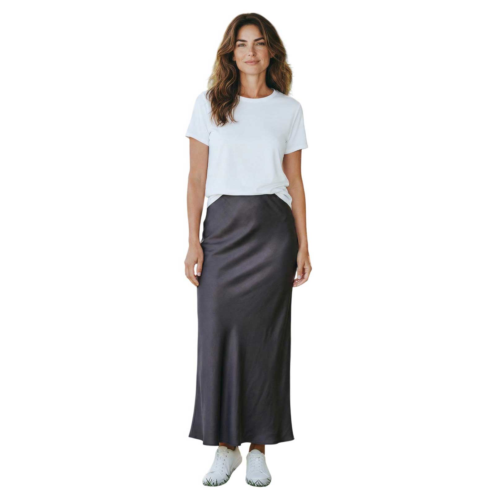 Mermaid cut skirt silk blend Chocolate Sand sold at Aqualta 2