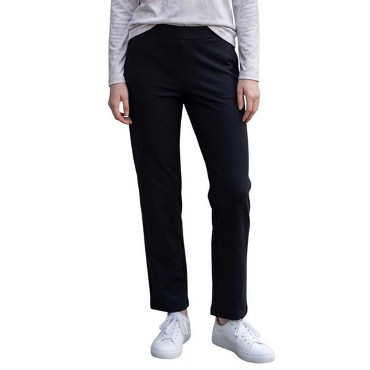 GoodMatch black mid-rise techno pants with elastic waistband – Aqualta