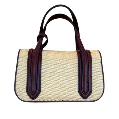 Mini Bag Raffia & Leather Biagini sold at Aqualta 3