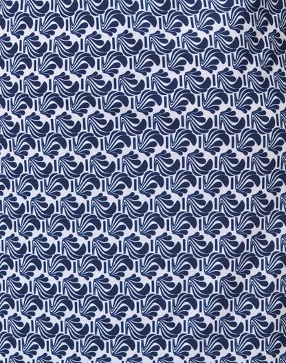 Navy Print long Shirt Dress Caliban sold at Aqualta 5