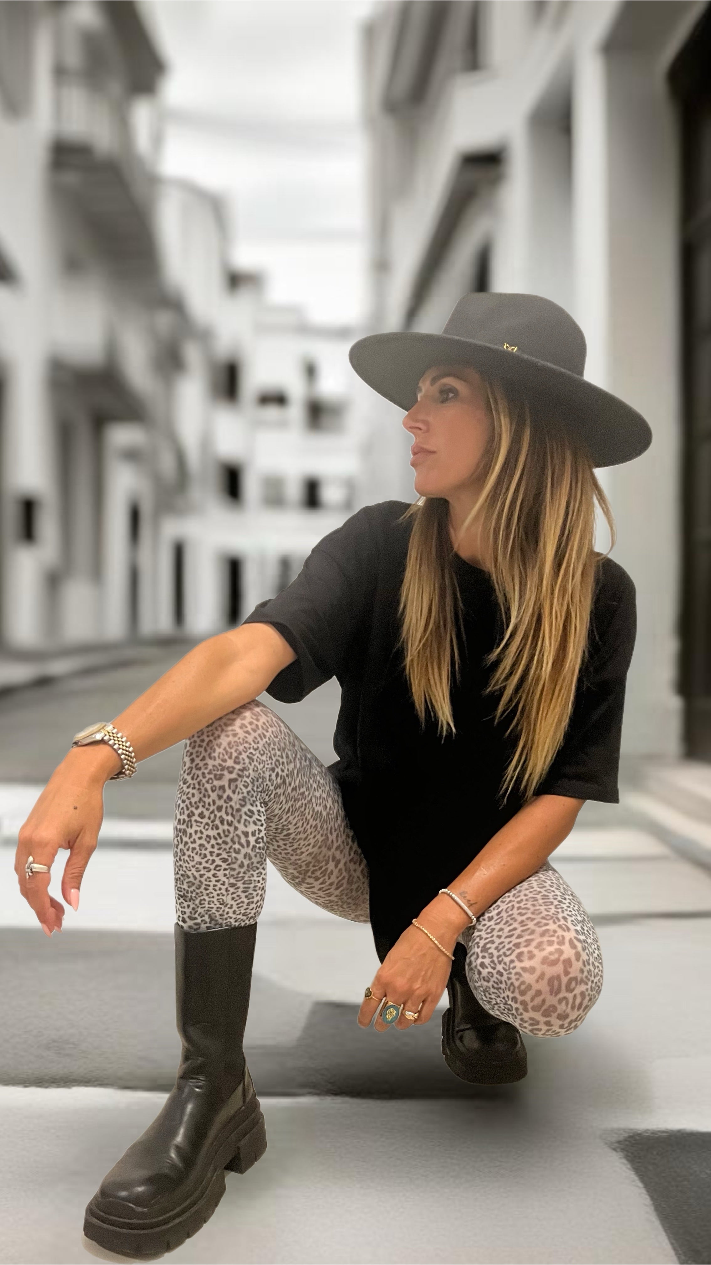 Patterned Tights Malka Chic for Women