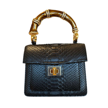 One of a Kind Handle bag Black Biagini sold at Aqualta