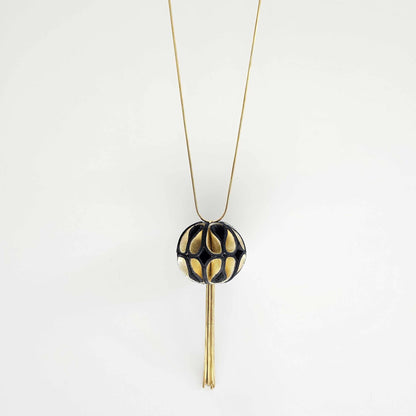 Origami Magic gold Leather Necklace ShulliDesign sold at Aqualta 2