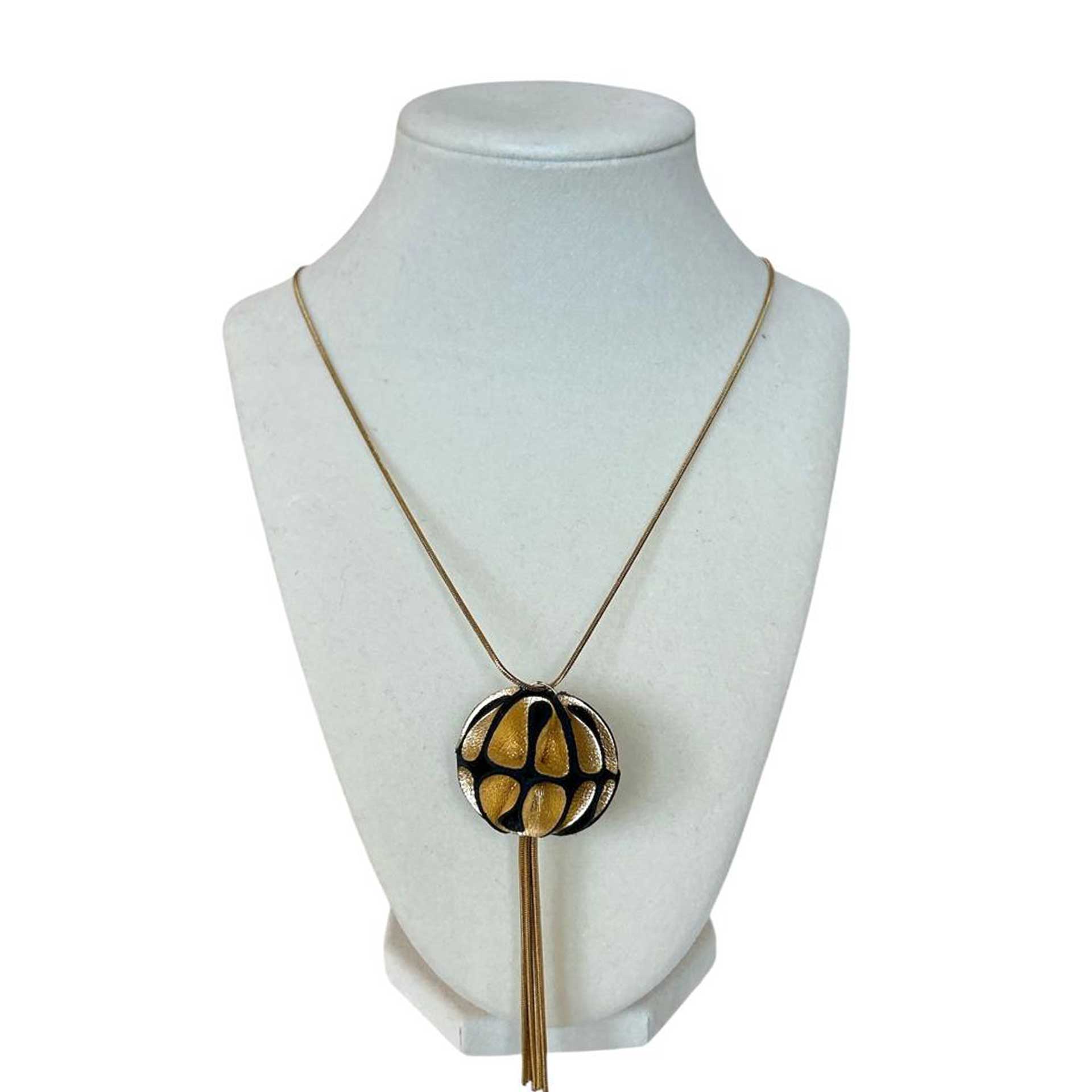 Origami Magic gold Leather Necklace ShulliDesign sold at Aqualta