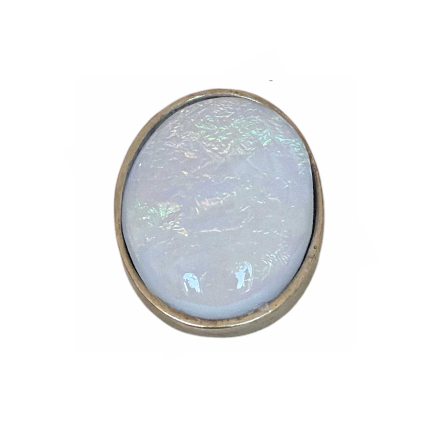 Oval Quartz Cabochon on Silver Ring Peggy Goodman sold at Aqualta 3 4